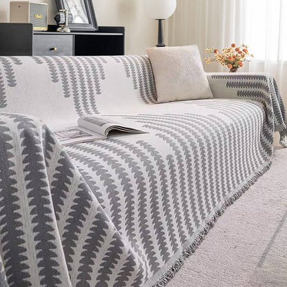 All-Seasons Chenille Fabric Double-Sided Anti-Scratch Couch Cover - Stylish Home Decoration