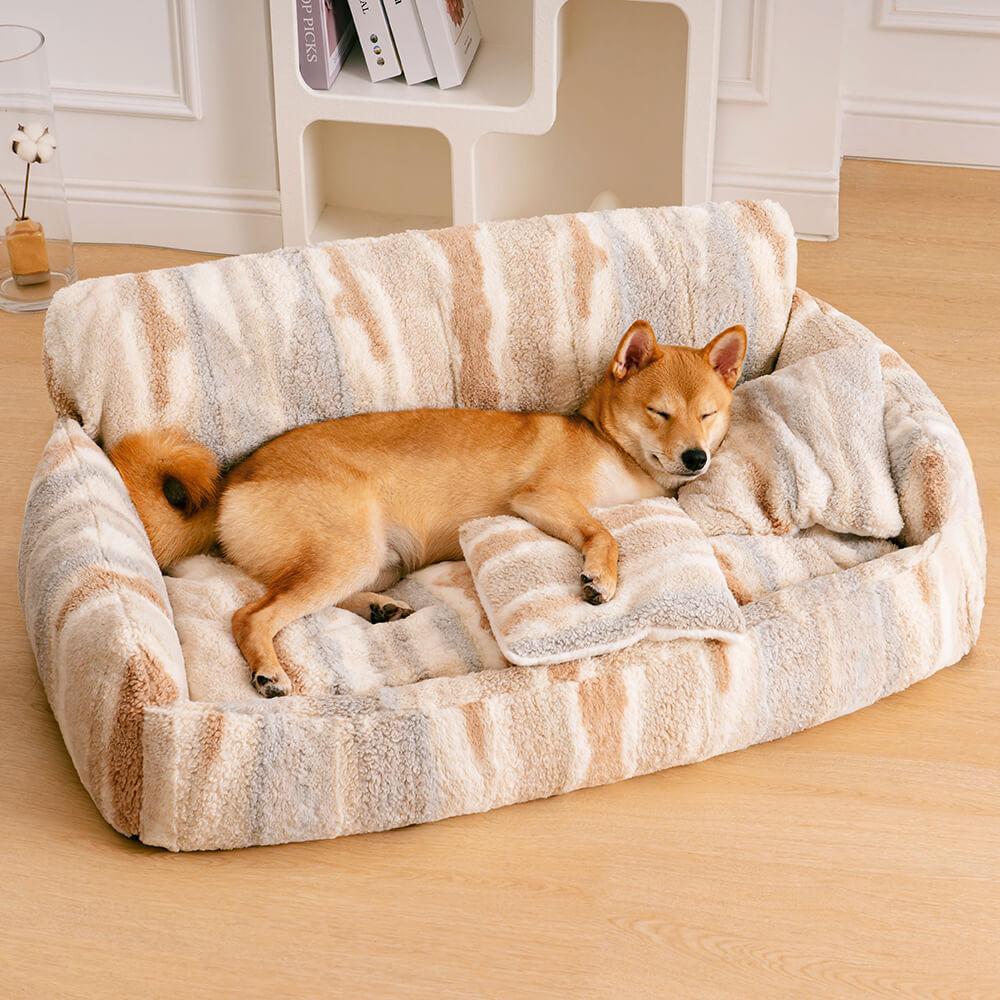 Canapé-lit extra large et douillet pour chien et chat Nordic Fluffy - Confort ultime pour vos animaux de compagnie