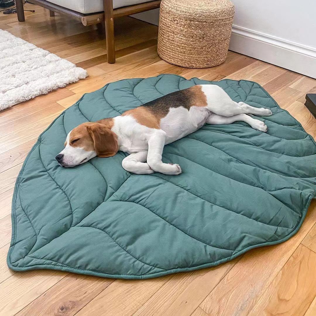 Versatile Leaf-Inspired Pet Mat