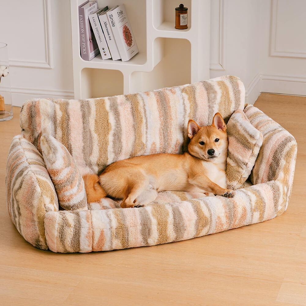 Canapé-lit extra large et douillet pour chien et chat Nordic Fluffy - Confort ultime pour vos animaux de compagnie