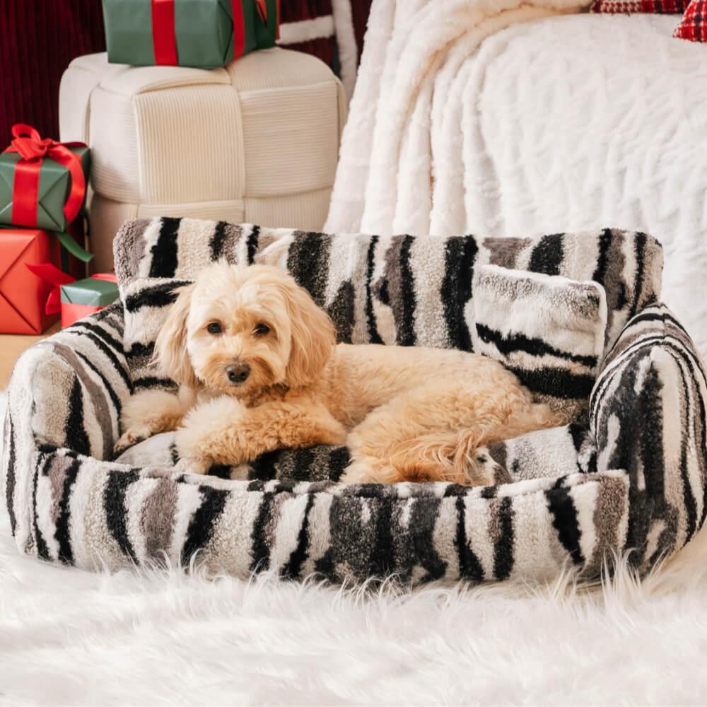 Canapé-lit extra large et douillet pour chien et chat Nordic Fluffy - Confort ultime pour vos animaux de compagnie