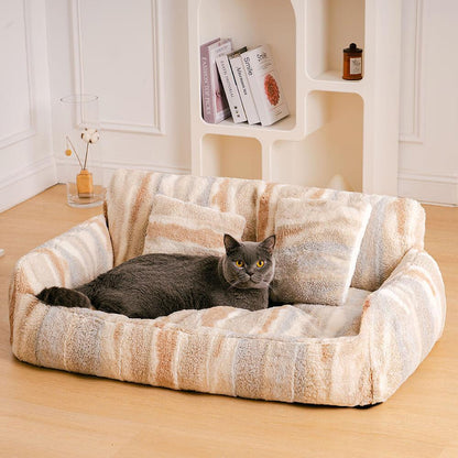 Canapé-lit extra large et douillet pour chien et chat Nordic Fluffy - Confort ultime pour vos animaux de compagnie