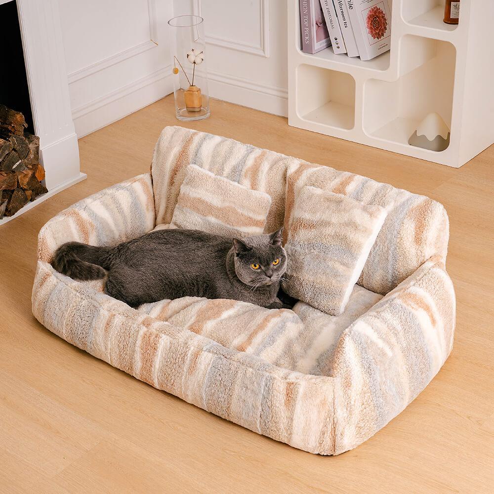 Canapé-lit extra large et douillet pour chien et chat Nordic Fluffy - Confort ultime pour vos animaux de compagnie