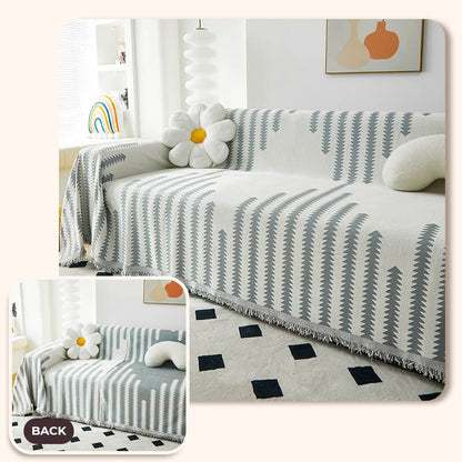 All-Seasons Chenille Fabric Double-Sided Anti-Scratch Couch Cover - Stylish Home Decoration