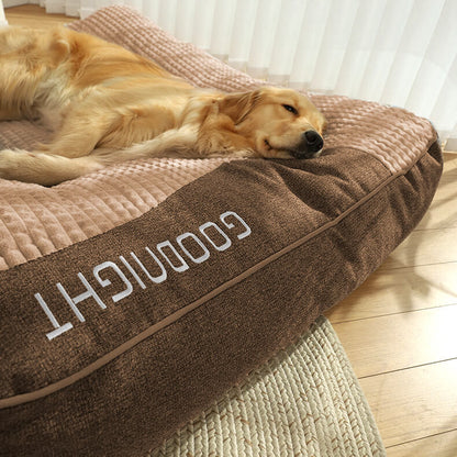 Grand coussin épais et résistant aux rayures pour chien avec protection de la colonne vertébrale - Confort ultime pour votre animal de compagnie