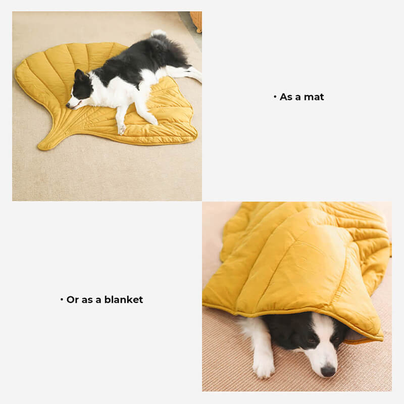 Versatile Leaf-Inspired Pet Mat