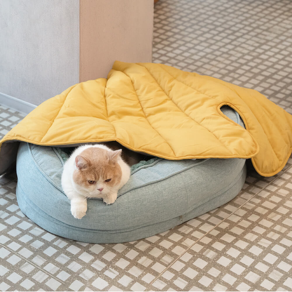 Versatile Leaf-Inspired Pet Mat