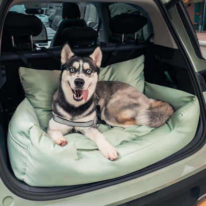 Reisepolster, Sicherheitsbett für den Rücksitz Ihres Hundes im Auto für mittelgroße bis große Hunde – sichere und bequeme Fahrt