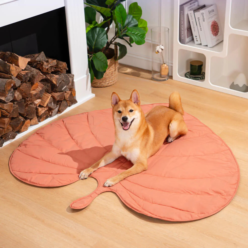 Versatile Leaf-Inspired Pet Mat