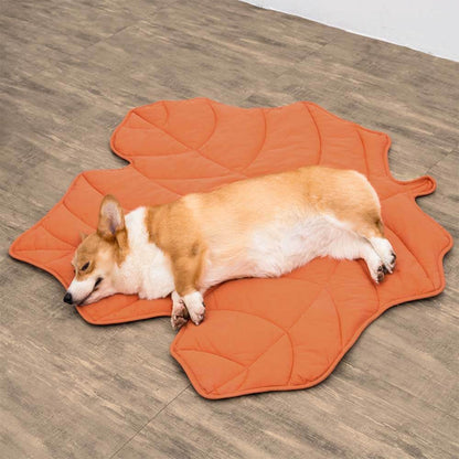 Versatile Leaf-Inspired Pet Mat